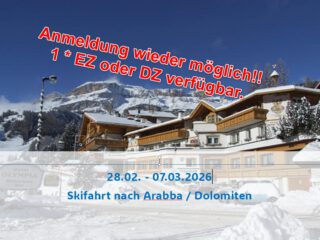 Skifahrt nach Arabba/Dolomiten 2026