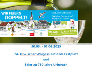 24. Orwischer Woigass und 750. Jahre Orwisch
